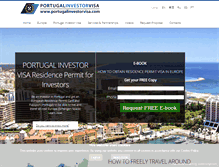 Tablet Screenshot of portugalinvestorvisa.com